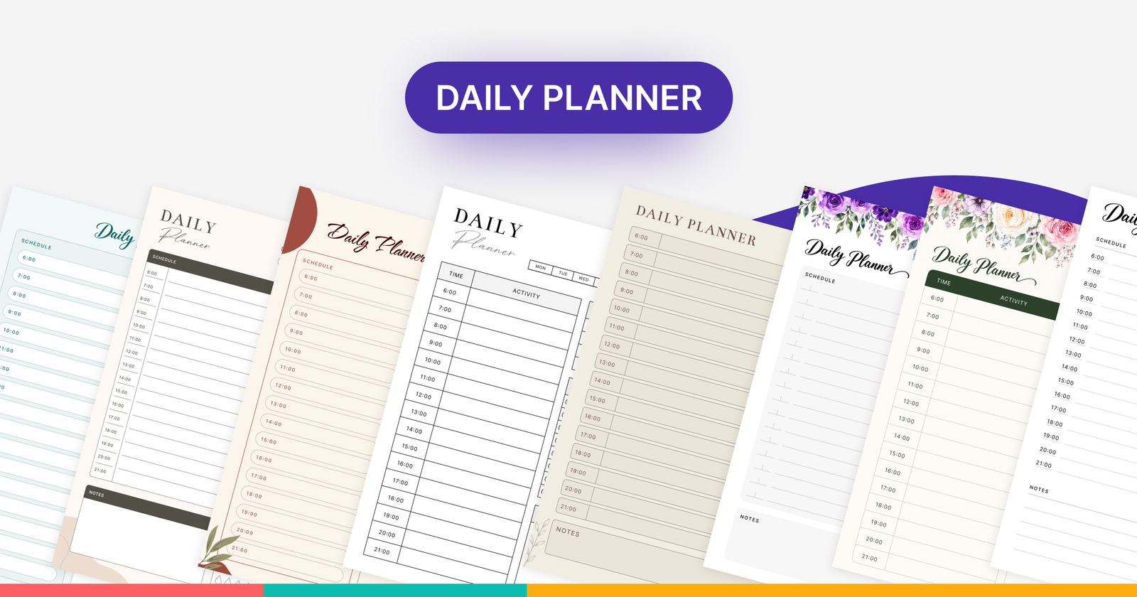 Free Printable Daily Planner Templates