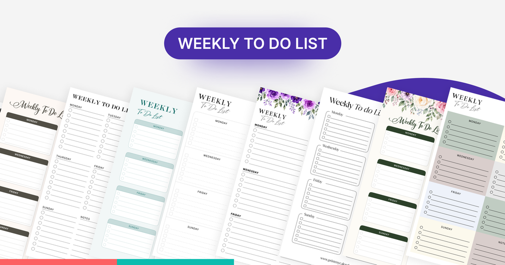 Weekly To Do List Template